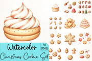 Christmas Cookie Set Clipart, an Illustration by CrexoraLab (Thumbnail 1 of 5)