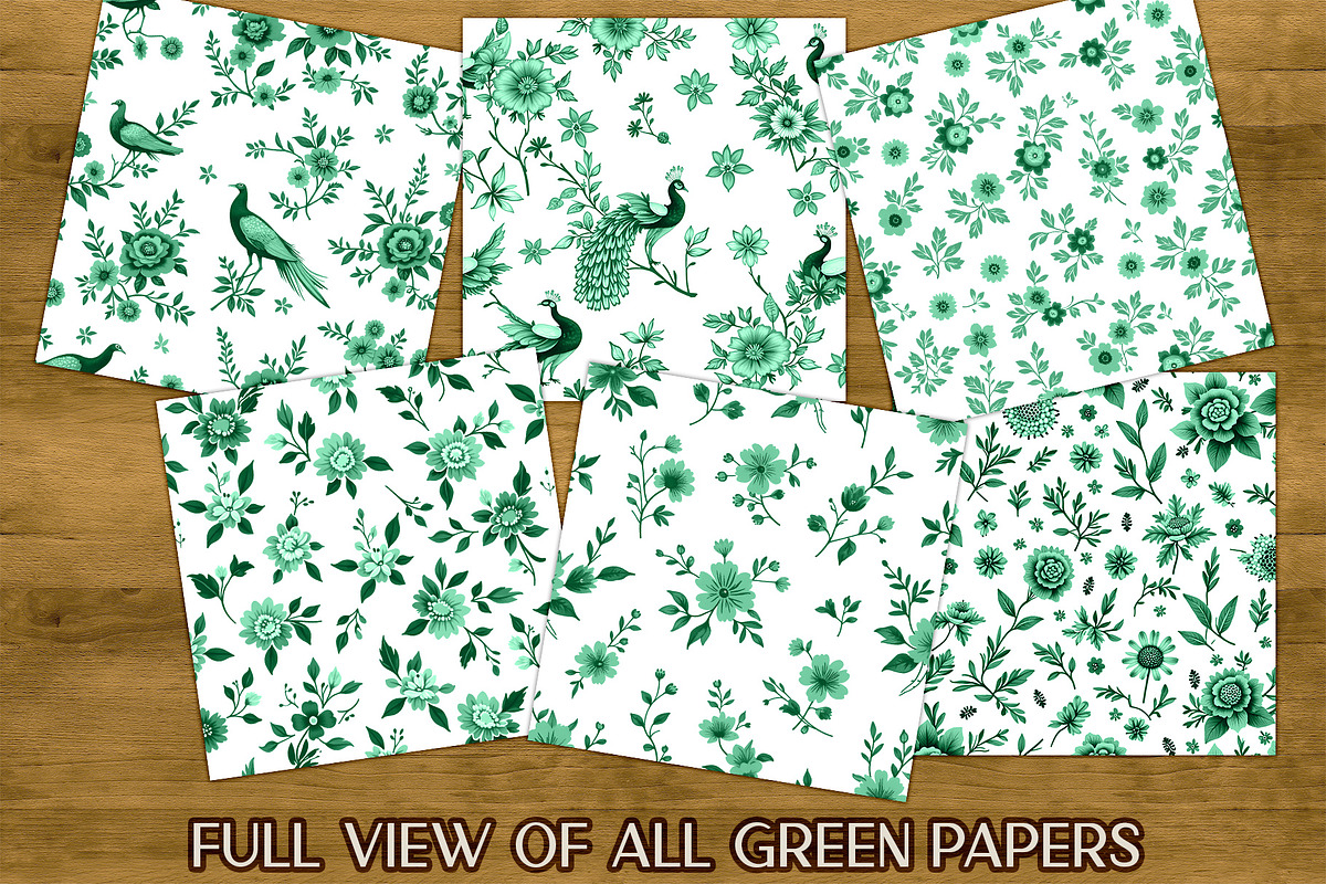 Chinoiserie Scrapbook Paper, a Background Graphic by AlexandHer Digital Art (Photo 6 of 6)