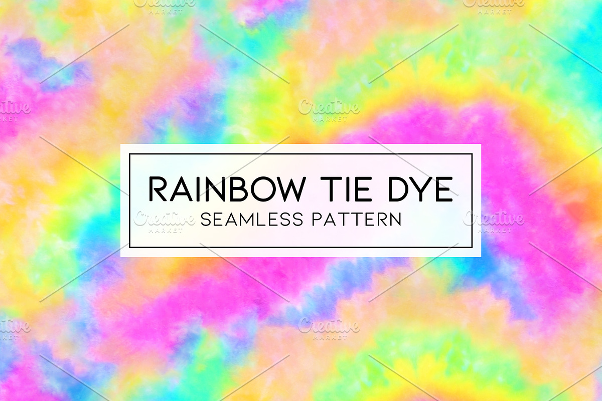 Rainbow Tie Dye Seamless Pattern, a Pattern Graphic by PATTERNBASE (Photo 1 of 4)