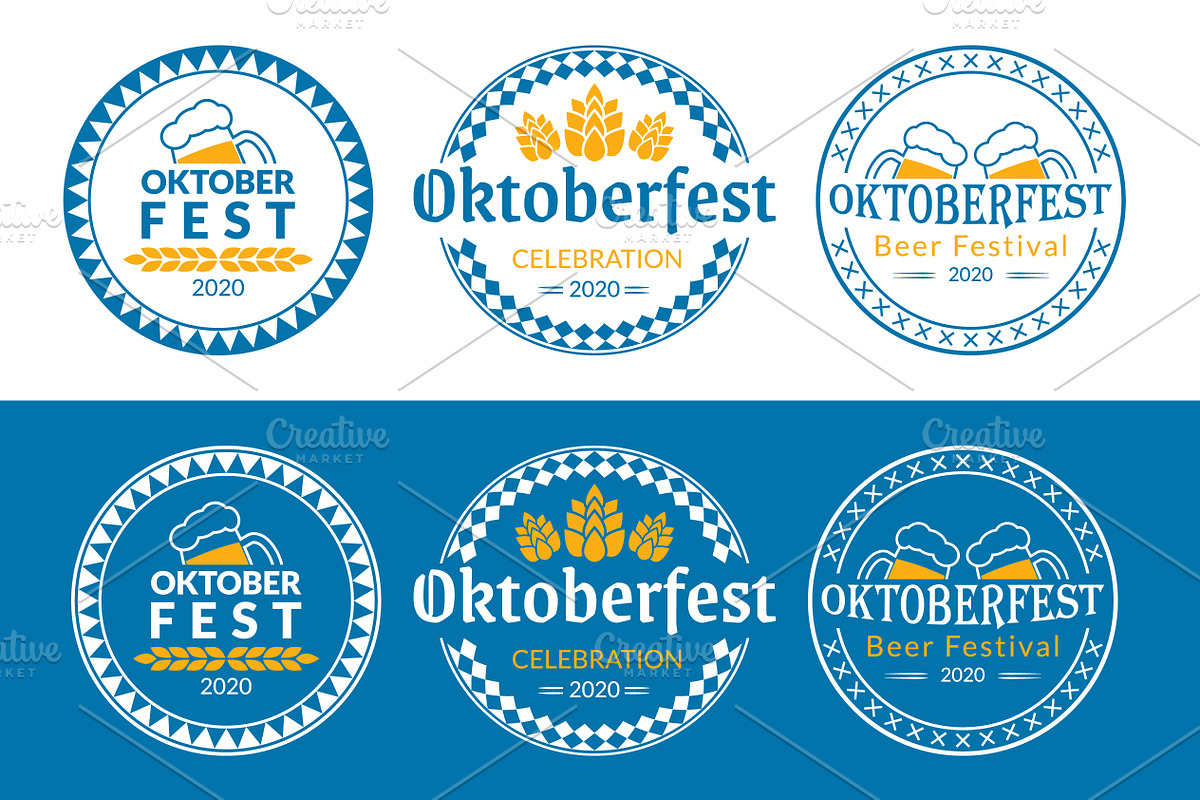 Oktoberfest logo, badge or label set, a Graphic by VM25