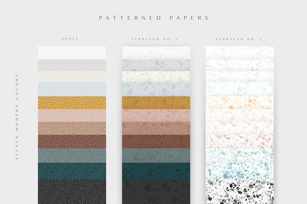 Paper Textures in Modern Colors, a Texture Graphic by Basia Stryjecka (Photo 9 of 16)