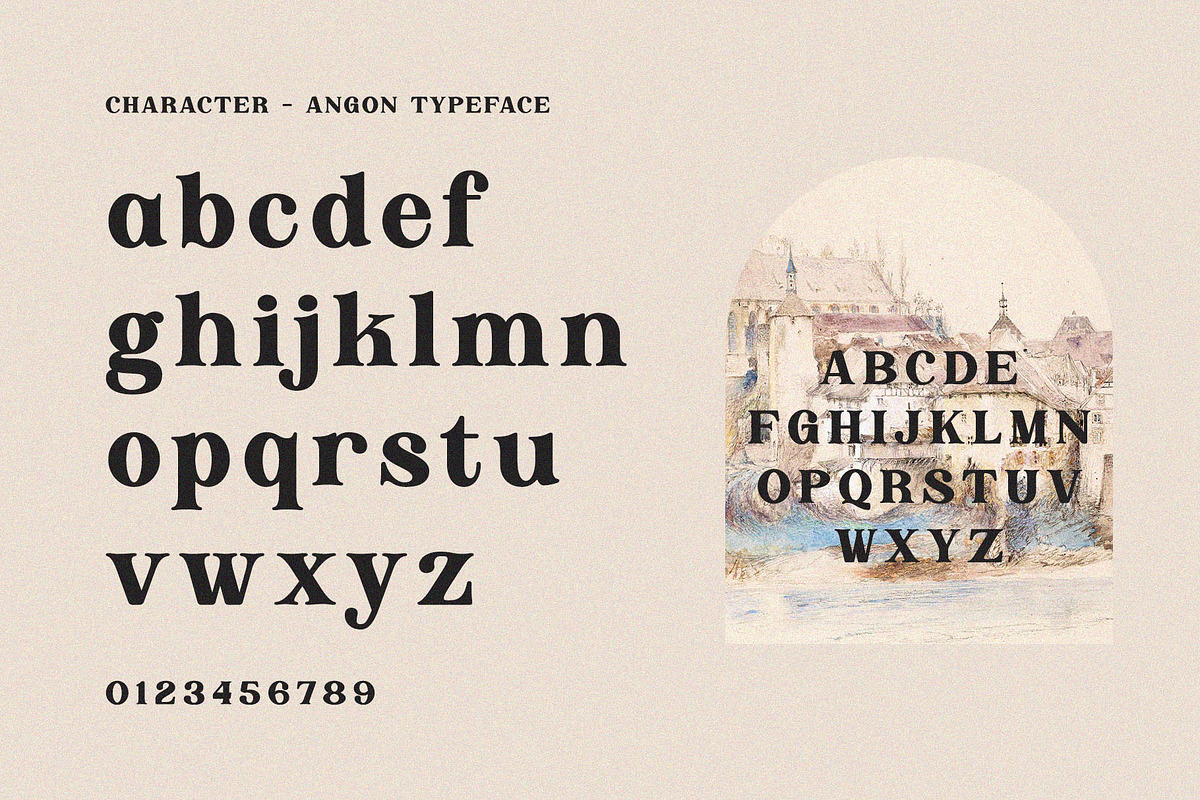 Angon - Retro Serif Font, a Serif Font by epicatype (Photo 9 of 10)