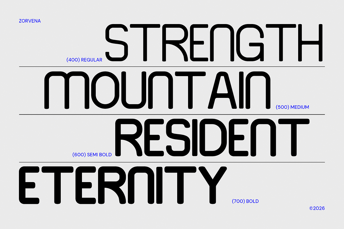Zorvena - Clean Modern Sans Family, a Sans Serif Font by Indotype Foundry (Photo 3 of 10)