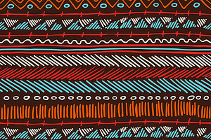 Boho Seamless Pattern Tribal Stripes