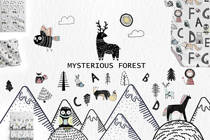 Scandinavian mysterious forest