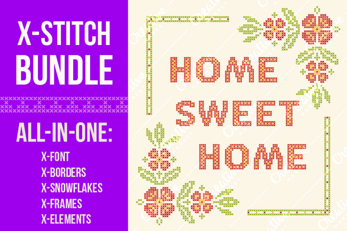 Cross-stitch BUNDLE, an Object Graphic by Slanapotam (Photo 1 of 2)