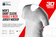 3D Double V-Neck Raglan Jersey SS, a Shirt Mockup by Mildstudio (Thumbnail 5 of 10)
