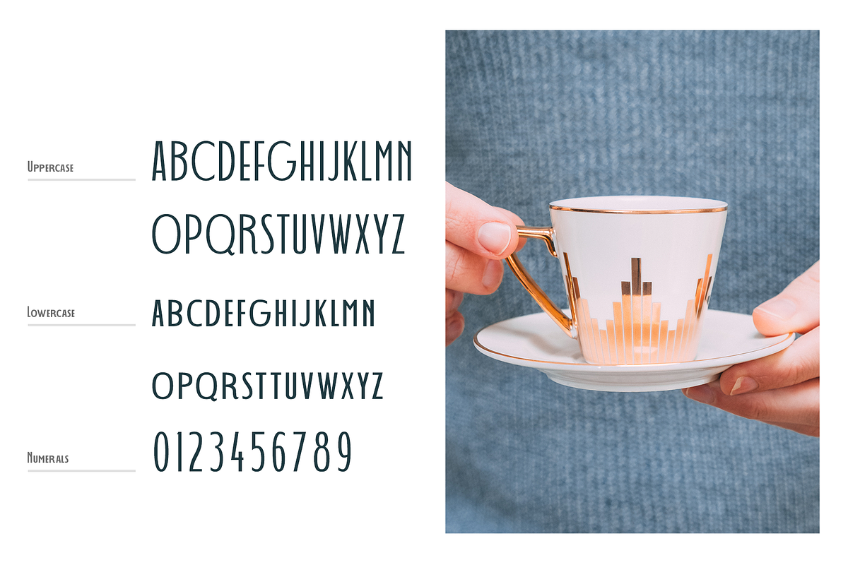 Decohead Art Deco Font, a Sans Serif Font by Headfonts (Photo 10 of 10)