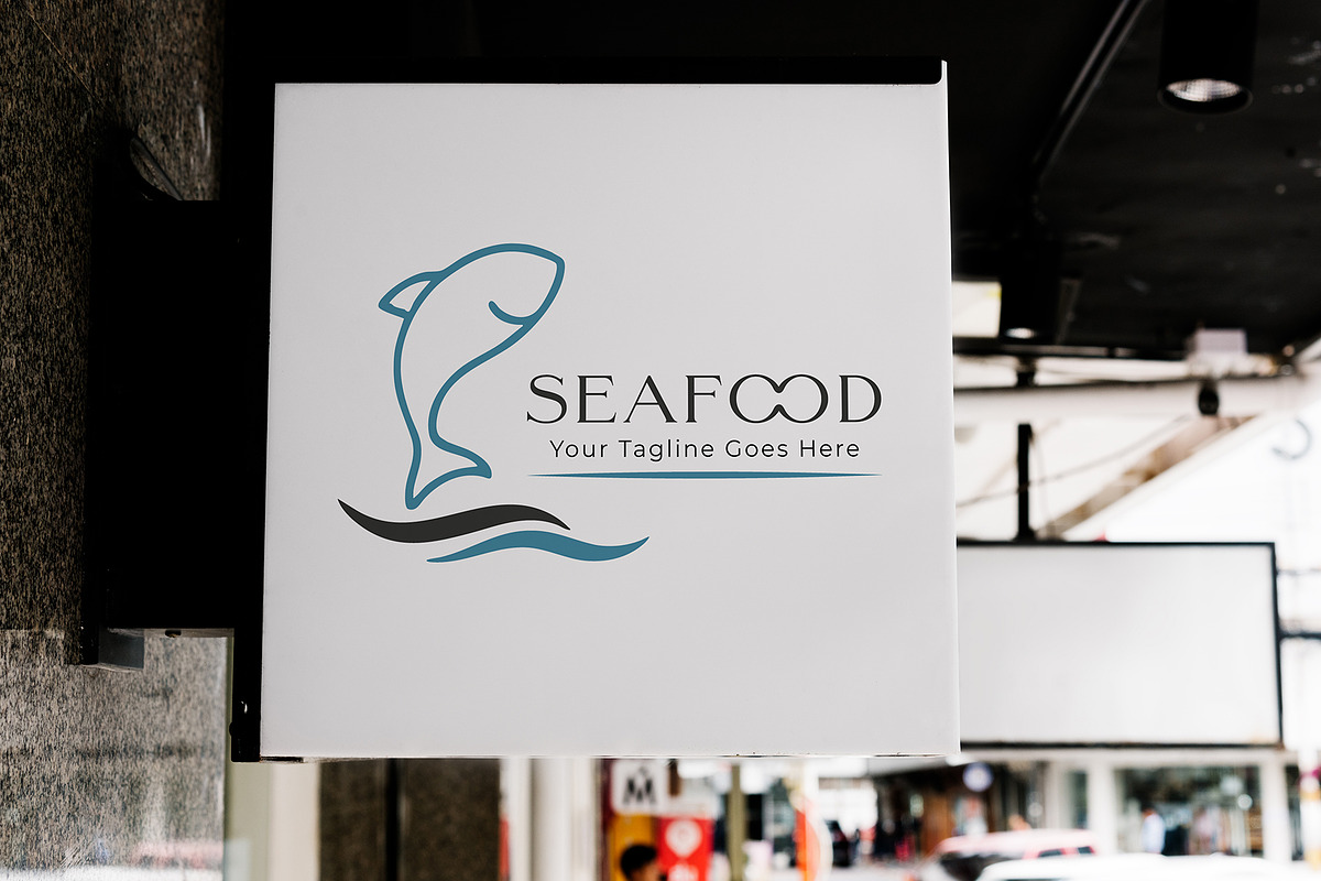 Seafood Restaurant Logo Template, a Branding & Logo Template by YUDesignStore (Photo 2 of 8)