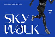 Sky Walk Sans Serif Futuristic Font, a Sans Serif Font by WhymoreArt (Thumbnail 1 of 10)