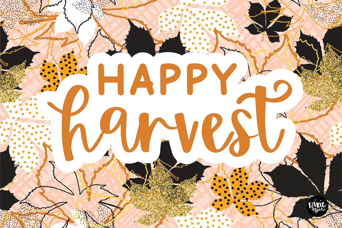 HAYSTACKS and MAPLE LEAVES Font Duo, a Script Font by Blush Font Co. (Photo 5 of 6)