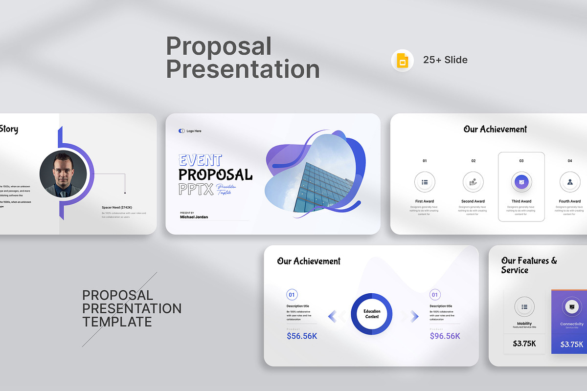 Event Proposal Presentation, a Presentation Template by KreateTribe (Photo 1 of 5)