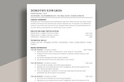 ATS Resume Template | CV Template, a Resume Template by aivos (Thumbnail 1 of 6)