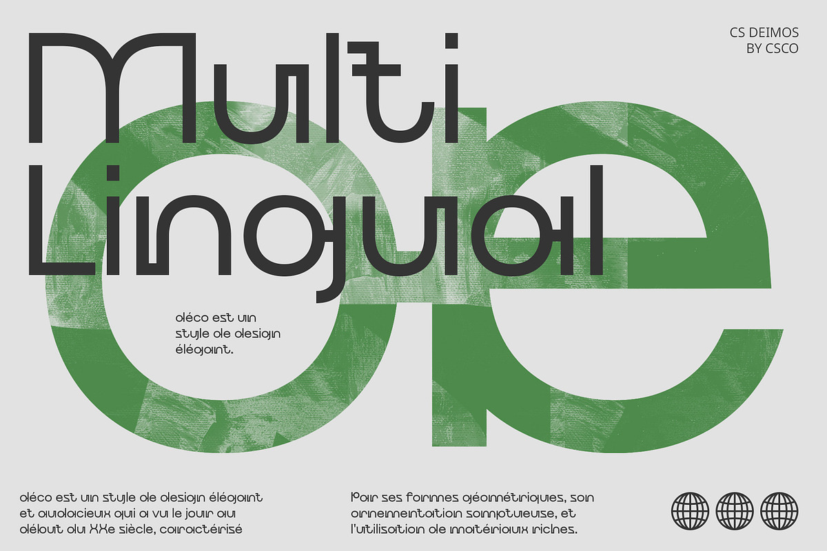 CS Deimos – Art Deco Font, a Sans Serif Font by Craft Supply Co. (Photo 6 of 8)