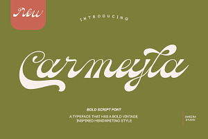 Carmeyla - Bold Script Display Font, a Script Font by Qweera Studio