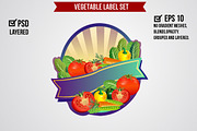 Vegetable Label Set, a Graphic by Propylparaben (Thumbnail 5 of 6)