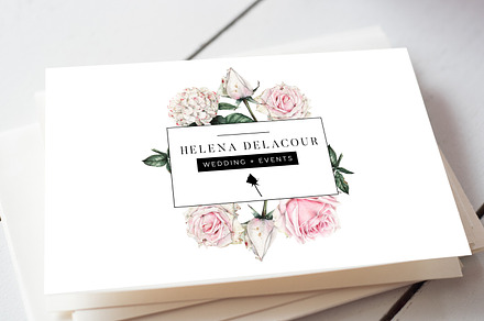 Roses Business Card, a Business Card Template by iloladesign