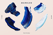 Blue Marbled; Paint Strokes, an Object Graphic by Emma Make (Thumbnail 7 of 8)