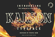 KARSON BLACKLETTER, a Blackletter Font by Karat Design (Thumbnail 1 of 3)