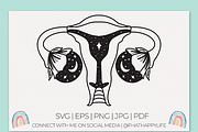 Celestial Uterus Cut File, a Healthcare Illustration by Phat Happy Life (Thumbnail 3 of 5)