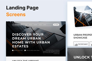 Real Estate Landing Page UI Kit