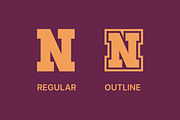 Sport Scholars - Athletic Font, a Serif Font by Helotype (Thumbnail 2 of 8)
