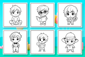 Chibi Boy Coloring Book, an Arts & Entertainment Photo by Wow Magic