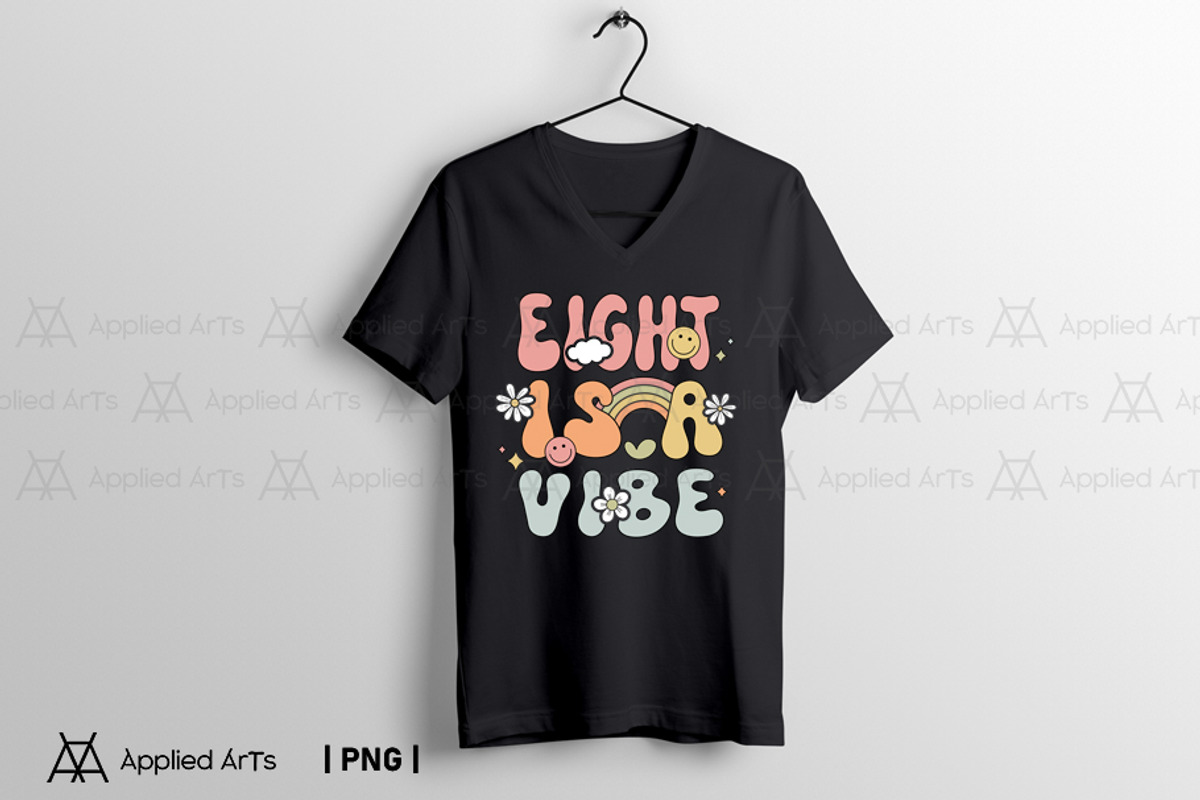 Eight is a Vibe, Groovy 8th Birthday, an Object Graphic by Applied Arts (Photo 3 of 4)
