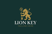 Illustration Abstract Lion Key Logo, a Branding & Logo Template by Signatoro (Thumbnail 2 of 3)