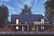 Vray Night Pro Setup Scene - House, an Architecture 3D Model by VisualCG (Thumbnail 4 of 8)