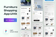 Furniture Shopping App UI Kits, an App Template by uiwarrior (Thumbnail 1 of 6)