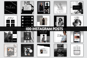 Black & White Instagram Template