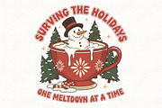 Sassy Holiday Humor Trendy Christmas, an Illustration by CraftArtStudio (Thumbnail 1 of 4)
