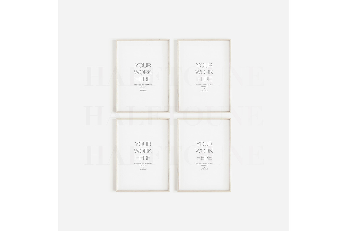 Thin Wooden Frame Mockup Bundle, a Mockup by HALFTOUNE (Photo 11 of 12)