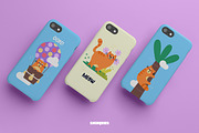Summer Cats. Cards & Stickers, an Animal Illustration by Ejevyaka (Thumbnail 6 of 7)
