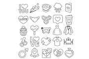 LoveWeddingHeartValentine Line100, an Outline Icon by MRPOR (Thumbnail 4 of 4)