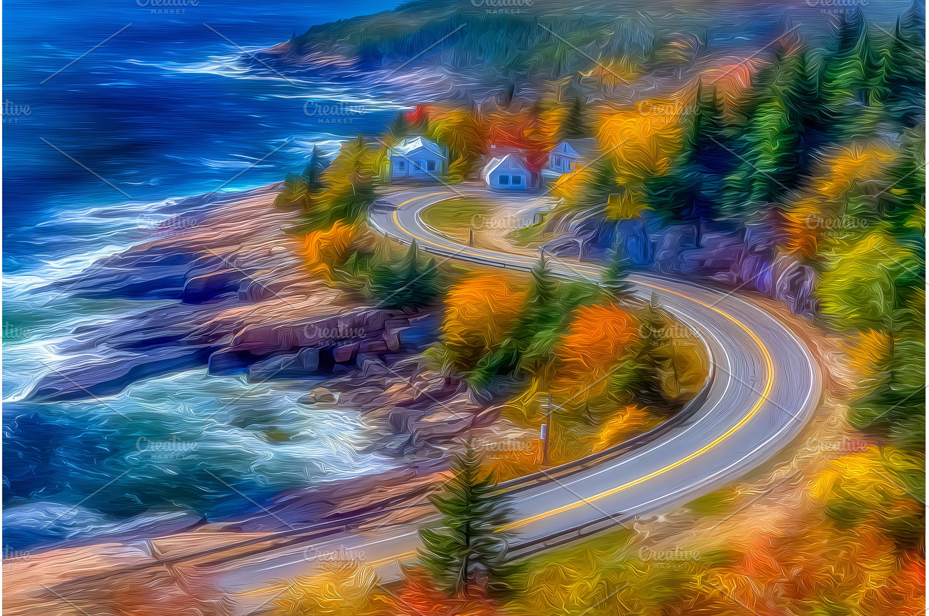 Autumn aerial views of the coastline, a Nature Photo by ZinetroN