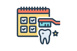 Daily teeth color icon, a Duotone Icon by Creative priyanka