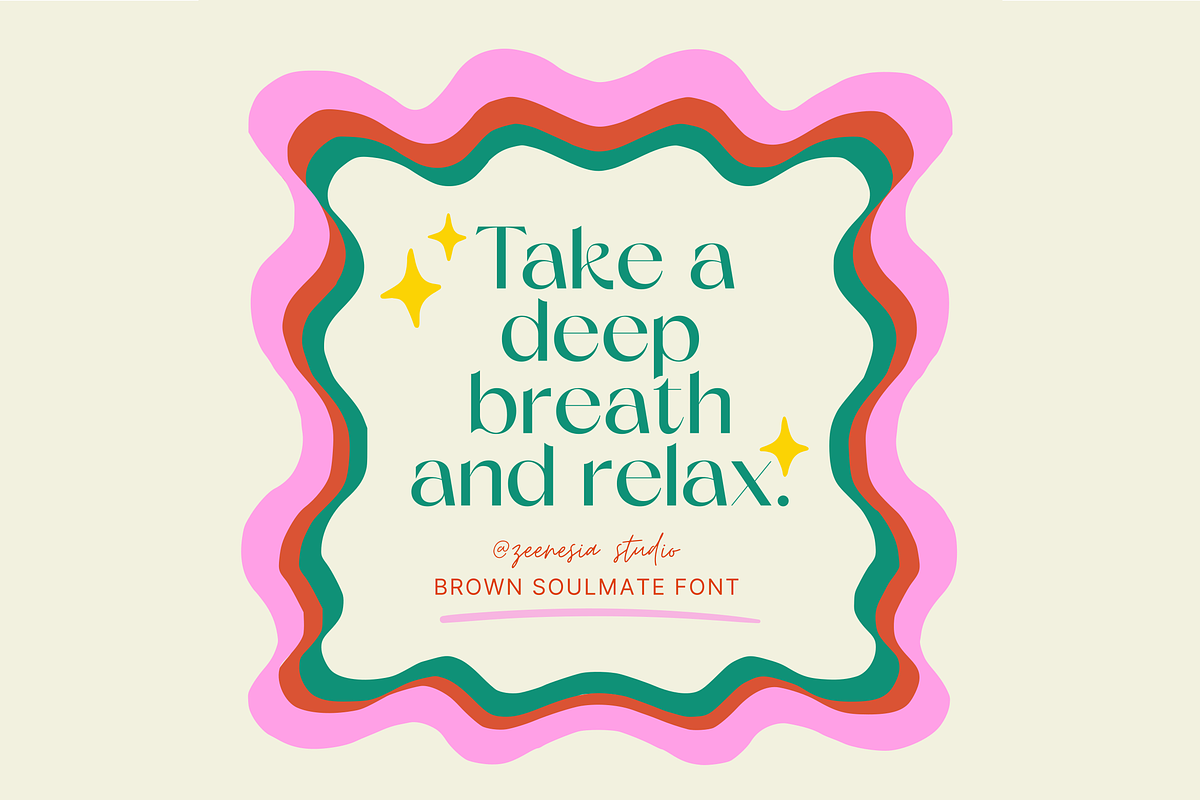 Brown Soulmate – A Charming Font Duo, a Sans Serif Font by zeenesia (Photo 13 of 26)