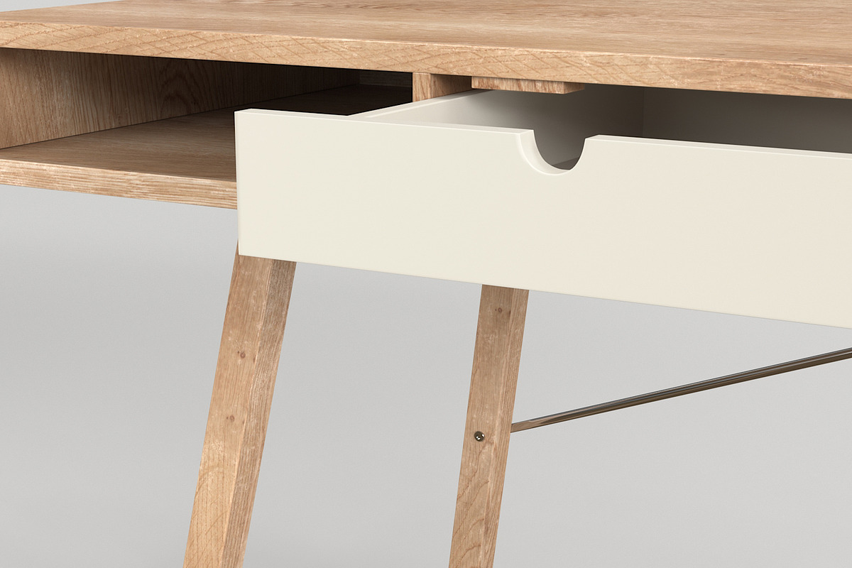 Scandinavian Desk 05, a Furniture 3D Model by maxtracing2 (Photo 10 of 11)