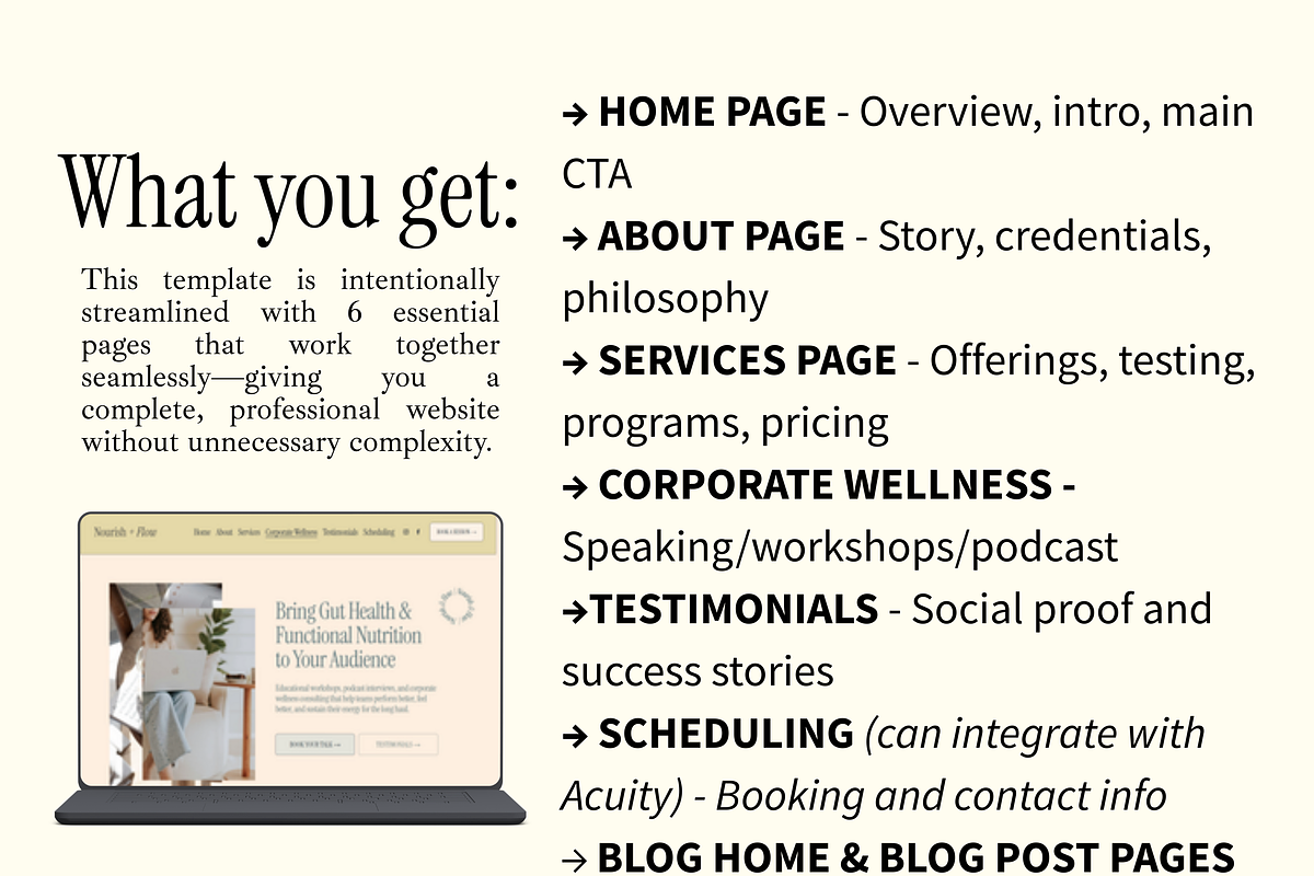 Nourish + Flow Nutritionist Website, a Squarespace Template by Solana Creative Co. (Photo 11 of 13)