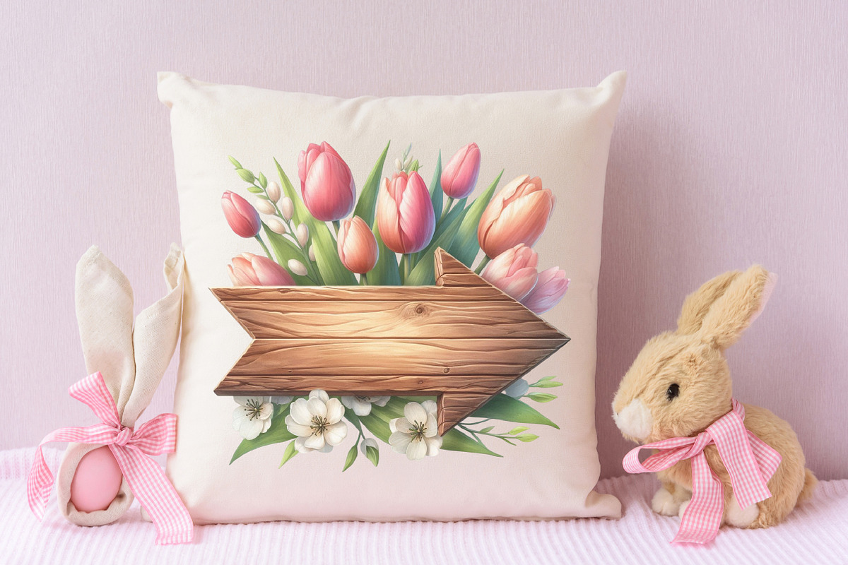 Spring Wooden Signs Clipart, an Illustration by RobertsArt (Photo 6 of 7)