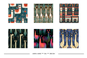 Llama Retro Art Style Designs, a Pattern Graphic by karenfoleyphoto (Thumbnail 4 of 10)