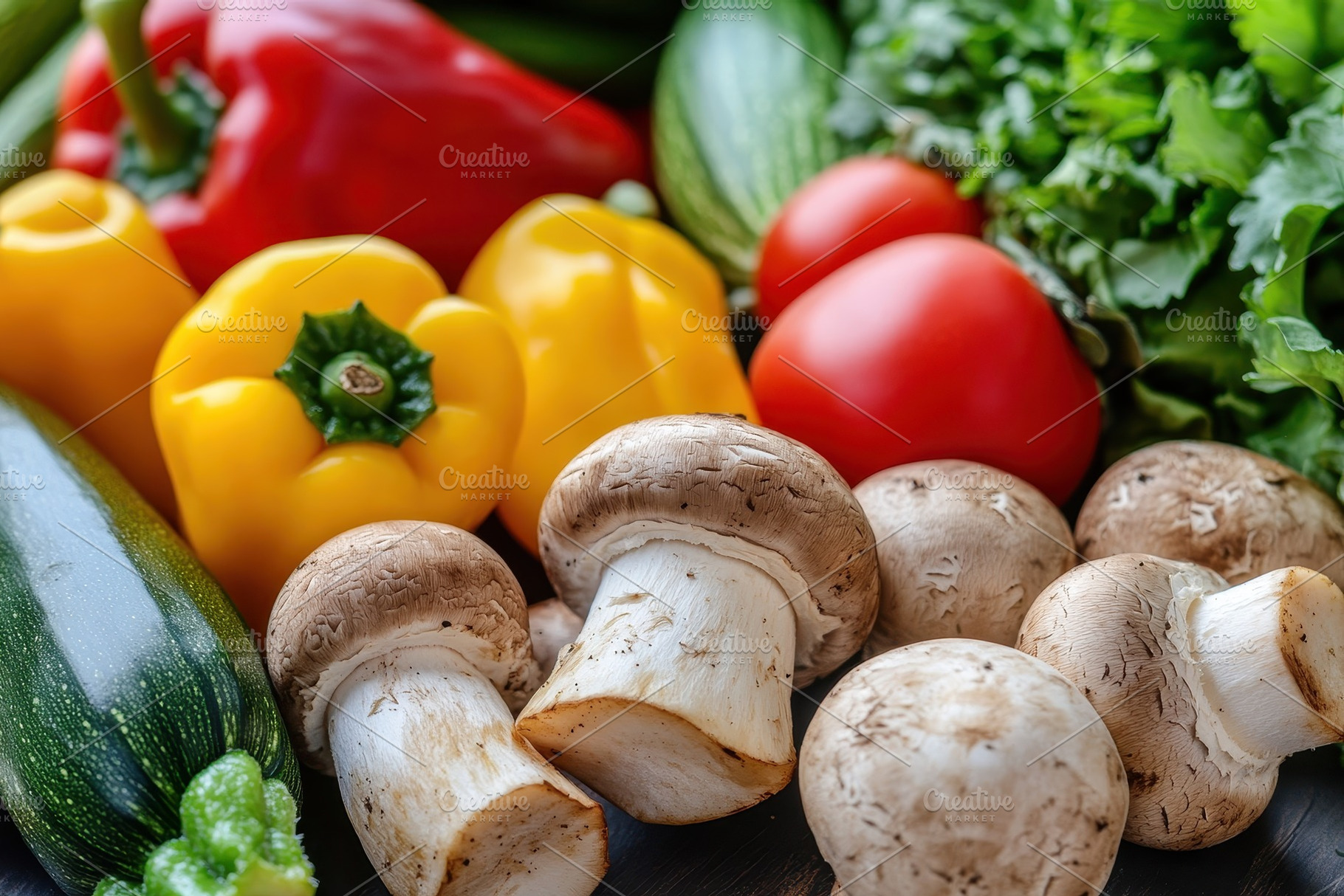 Colorful display of fresh vegetables, a Photo by Pavel_design