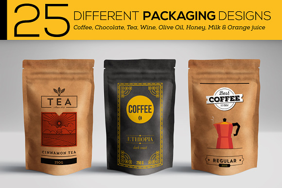 Trendy Vector Packaging Designs