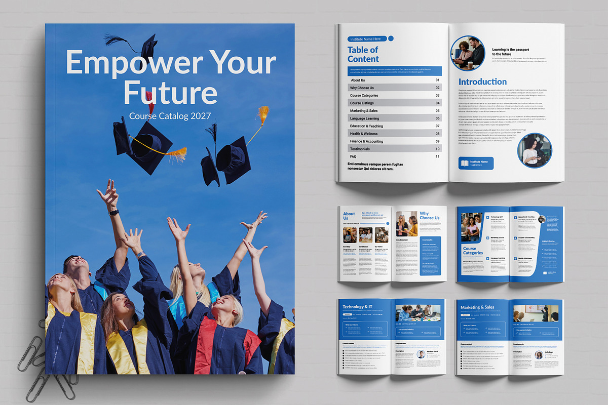 Course Catalog Template, a Brochure Template by MightyDesign (Photo 1 of 7)