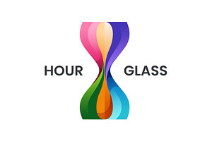 Colorful Hourglass Logo, a Branding & Logo Template by Buqancreative