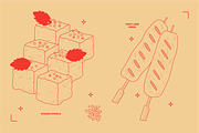 Indian Food Vector Illustrations, a Food Illustration by TheFoodAtlas (Thumbnail 8 of 15)
