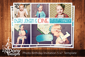 Birthday Invitation Template, an Invitation Template by DonyDesigns