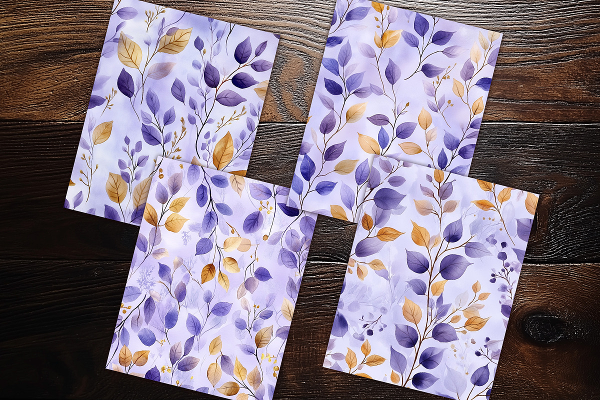 Lavender Gold Botanicals Scrapbooks, a Background Graphic by V Design Creator (Photo 9 of 12)